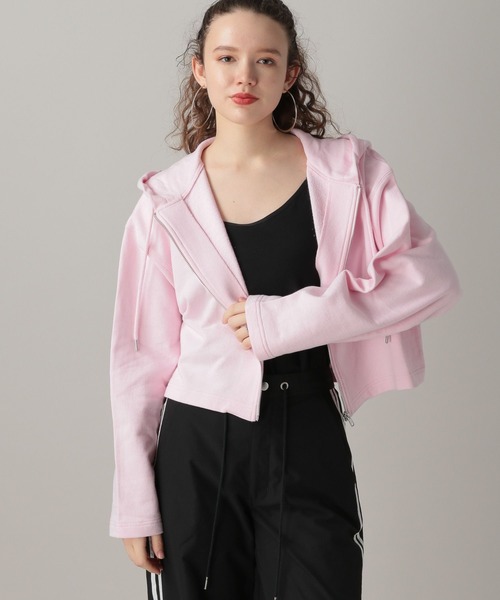 FOREVER 21(フォーエバー トゥエンティーワン)の「【2024SS】スウェットジップパーカー(パーカー・レディース・ピンク/オフホワイト/チャコールグレー・SMALL/MEDIUM)」の1枚目の写真