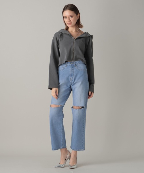 FOREVER 21(フォーエバー トゥエンティーワン)の「【2024SS】スウェットジップパーカー(パーカー・レディース・ピンク/オフホワイト/チャコールグレー・SMALL/MEDIUM)」の18枚目の写真