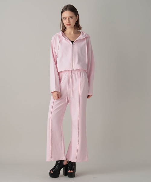 FOREVER 21(フォーエバー トゥエンティーワン)の「【2024SS】スウェットジップパーカー(パーカー・レディース・ピンク/オフホワイト/チャコールグレー・SMALL/MEDIUM)」の4枚目の写真
