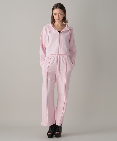 FOREVER 21(フォーエバー トゥエンティーワン)の「【2024SS】スウェットジップパーカー(パーカー・レディース・ピンク/オフホワイト/チャコールグレー・SMALL/MEDIUM)」の5枚目の写真