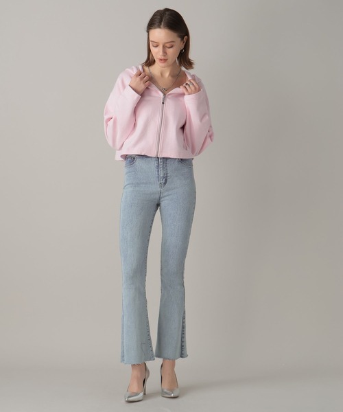 FOREVER 21(フォーエバー トゥエンティーワン)の「【2024SS】スウェットジップパーカー(パーカー・レディース・ピンク/オフホワイト/チャコールグレー・SMALL/MEDIUM)」の7枚目の写真