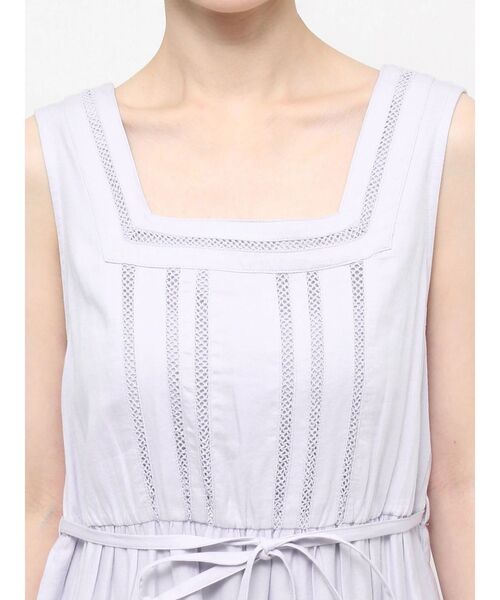 dazzlin（ダズリン）の「ハシゴレースティアードワンピース（ワンピース・レディース・オフホワイト/ピンク/グリーン/パープル/ブラック・FREE）」の14枚目の写真