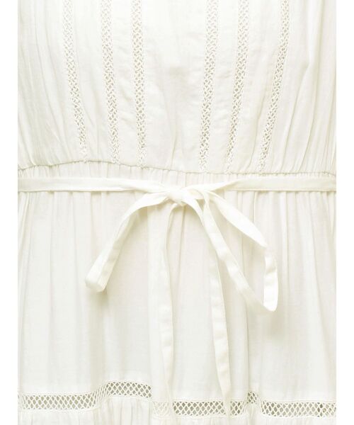 dazzlin（ダズリン）の「ハシゴレースティアードワンピース（ワンピース・レディース・オフホワイト/ピンク/グリーン/パープル/ブラック・FREE）」の10枚目の写真