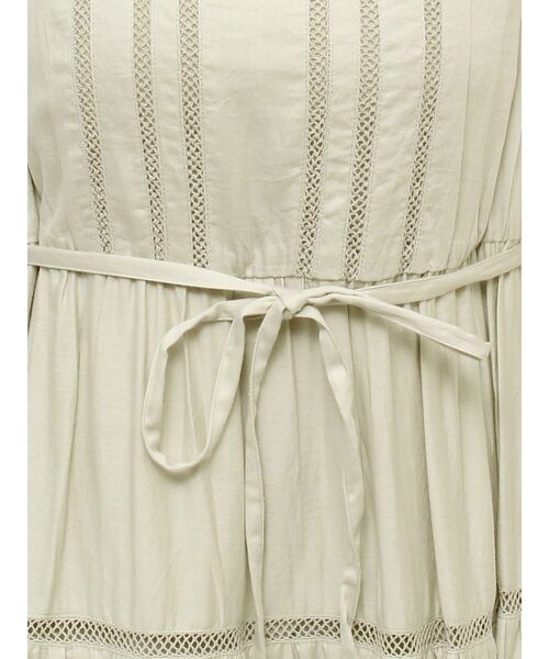 dazzlin（ダズリン）の「ハシゴレースティアードワンピース（ワンピース・レディース・オフホワイト/ピンク/グリーン/パープル/ブラック・FREE）」の7枚目の写真