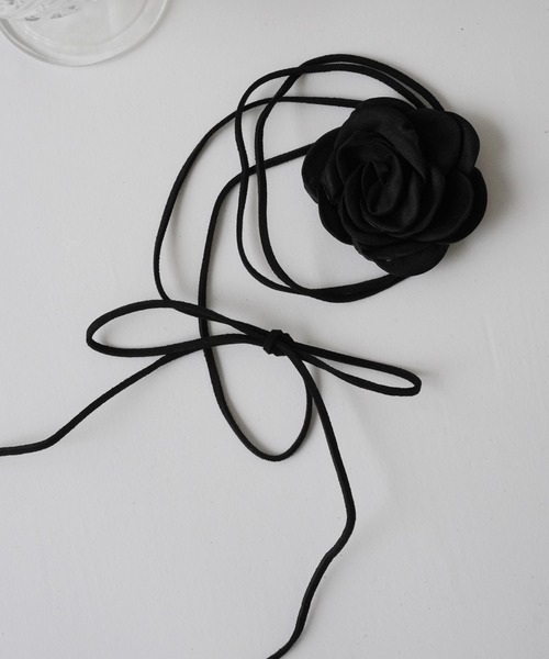 IMARI（イマリ）の「【 IMARI / イマリ 】 ローズ チョーカー ネックレス（ネックレス・レディース・ブラック/レッド/ブルー・FREE）」の5枚目の写真