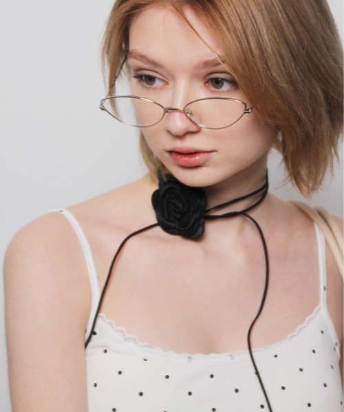 IMARI（イマリ）の「【 IMARI / イマリ 】 ローズ チョーカー ネックレス（ネックレス・レディース・ブラック/レッド/ブルー・FREE）」の10枚目の写真