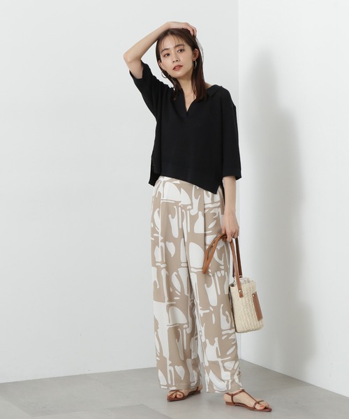 N.(N. Natural Beauty Basic)(エヌエヌナチュラルビューティーベーシック)の「◆メッシュスキッパーニット(ニット/セーター・レディース・レッド/ライトグレー/ブラック・MEDIUM)」の13枚目の写真