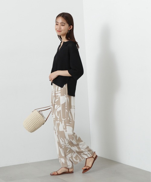 N.(N. Natural Beauty Basic)(エヌエヌナチュラルビューティーベーシック)の「◆メッシュスキッパーニット(ニット/セーター・レディース・レッド/ライトグレー/ブラック・MEDIUM)」の14枚目の写真