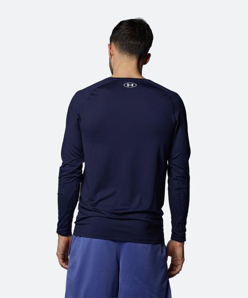 UNDER ARMOUR(アンダーアーマー)の「UAヒートギア フィッティド ロングスリーブ シャツ(トレーニング/メンズ)(Tシャツ/カットソー・メンズ・ネイビー・L/M/XL/XXL/S/3XL)」の2枚目の写真