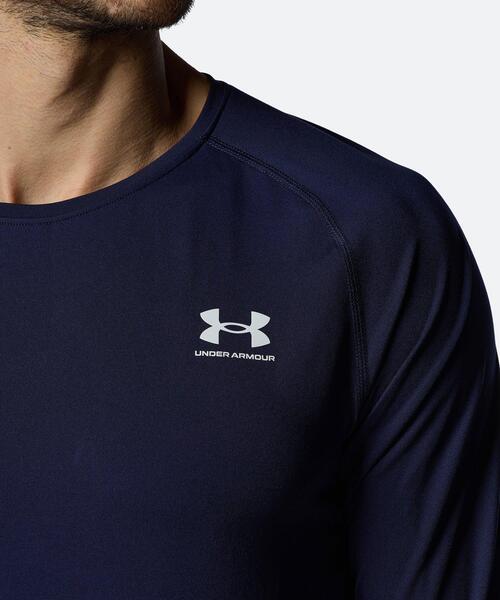UNDER ARMOUR(アンダーアーマー)の「UAヒートギア フィッティド ロングスリーブ シャツ(トレーニング/メンズ)(Tシャツ/カットソー・メンズ・ネイビー・L/M/XL/XXL/S/3XL)」の4枚目の写真