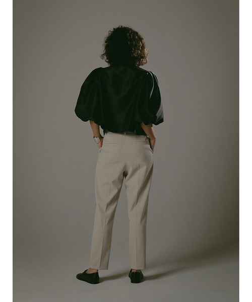 enchainement（アンシェヌマン）の「パフスリーブシャンタンブラウス（シャツ/ブラウス・レディース・ブラック/オフホワイト・フリー）」の16枚目の写真