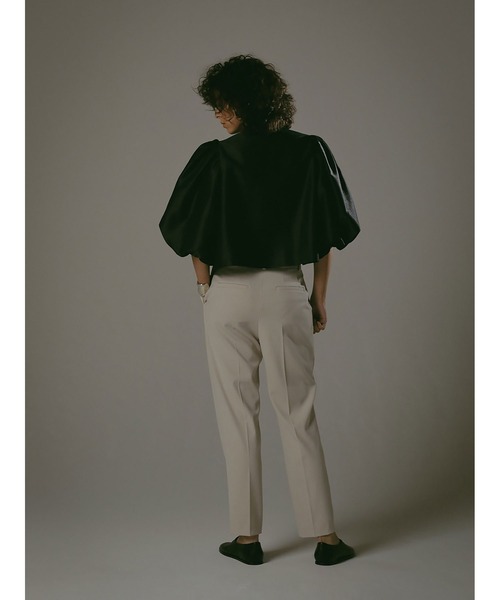 enchainement（アンシェヌマン）の「パフスリーブシャンタンブラウス（シャツ/ブラウス・レディース・ブラック/オフホワイト・フリー）」の17枚目の写真