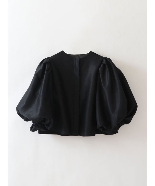 enchainement（アンシェヌマン）の「パフスリーブシャンタンブラウス（シャツ/ブラウス・レディース・ブラック/オフホワイト・フリー）」の18枚目の写真