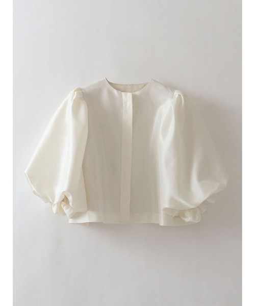enchainement（アンシェヌマン）の「パフスリーブシャンタンブラウス（シャツ/ブラウス・レディース・ブラック/オフホワイト・フリー）」の19枚目の写真