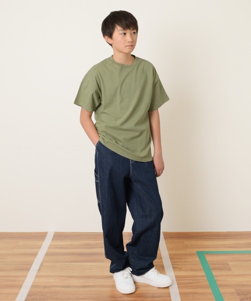 GLAZOS（グラソス）の「【大人向けサイズあり】【プチプラ】アソートバックフォト半袖Tシャツ（Tシャツ/カットソー・キッズ・ホワイト/オートミール/ベージュ/ネイビー/カーキ/ブルー/チャコールグレー・130cm/140cm/150cm/160cm/170cm）」の15枚目の写真