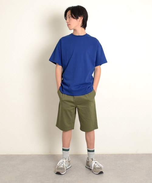 GLAZOS（グラソス）の「【大人向けサイズあり】【プチプラ】アソートバックフォト半袖Tシャツ（Tシャツ/カットソー・キッズ・ホワイト/オートミール/ベージュ/ネイビー/カーキ/ブルー/チャコールグレー・130cm/140cm/150cm/160cm/170cm）」の17枚目の写真