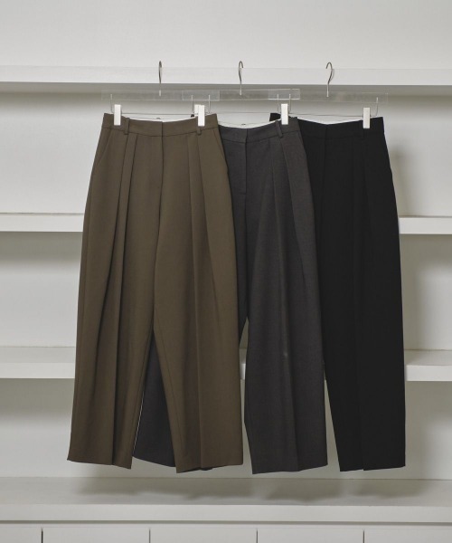 TODAYFUL（トゥデイフル）の「TODAYFUL　Bonding Wide Trousers ボンディングワイドトラウザーズ/12420710（その他パンツ・レディース・チャコールグレー/ブラック/グリーン系その他・38/36）」の16枚目の写真