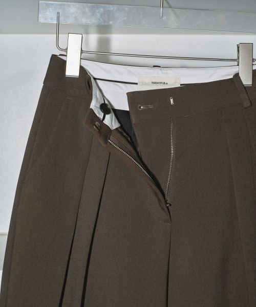 TODAYFUL（トゥデイフル）の「TODAYFUL　Bonding Wide Trousers ボンディングワイドトラウザーズ/12420710（その他パンツ・レディース・チャコールグレー/ブラック/グリーン系その他・38/36）」の20枚目の写真
