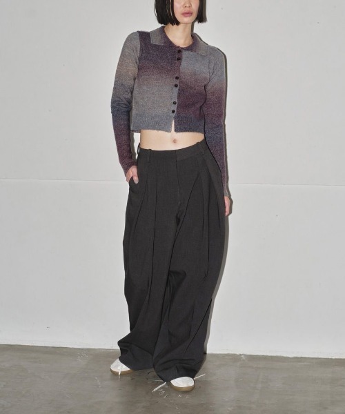 TODAYFUL（トゥデイフル）の「TODAYFUL　Bonding Wide Trousers ボンディングワイドトラウザーズ/12420710（その他パンツ・レディース・チャコールグレー/ブラック/グリーン系その他・38/36）」の7枚目の写真