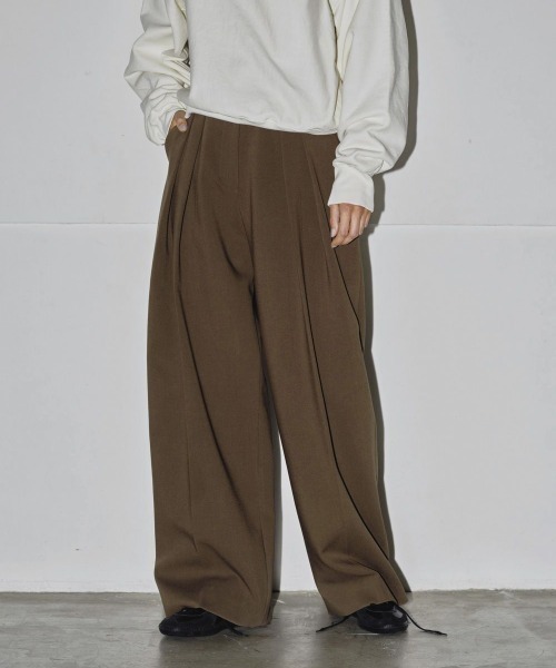 TODAYFUL（トゥデイフル）の「TODAYFUL　Bonding Wide Trousers ボンディングワイドトラウザーズ/12420710（その他パンツ・レディース・チャコールグレー/ブラック/グリーン系その他・38/36）」の12枚目の写真