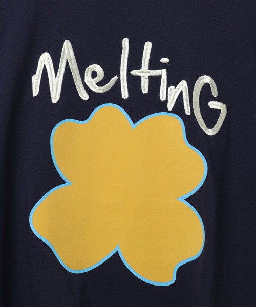 PBLIM(ページボーイリム)の「PBLIM/クローバーモチーフT(Tシャツ/カットソー・レディース・ネイビー/カーキ/クリーム・MEDIUM/LARGE)」の16枚目の写真