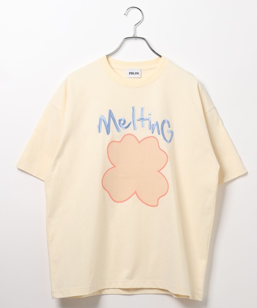 PBLIM(ページボーイリム)の「PBLIM/クローバーモチーフT(Tシャツ/カットソー・レディース・ネイビー/カーキ/クリーム・MEDIUM/LARGE)」の17枚目の写真
