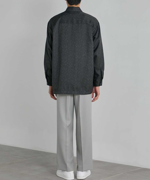 STUDIOUS（ステュディオス）の「【UNITED TOKYO/ユナイテッドトウキョウ】サイドゴムワイドストレートスラックス｜ウエストサイドゴム（スラックス・メンズ・グレー系その他2/ライトグレー/ライトベージュ/ダークグリーン・1/2/3）」の7枚目の写真