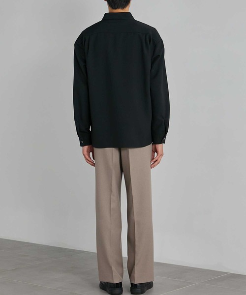 STUDIOUS（ステュディオス）の「【UNITED TOKYO/ユナイテッドトウキョウ】サイドゴムワイドストレートスラックス｜ウエストサイドゴム（スラックス・メンズ・グレー系その他2/ライトグレー/ライトベージュ/ダークグリーン・1/2/3）」の10枚目の写真