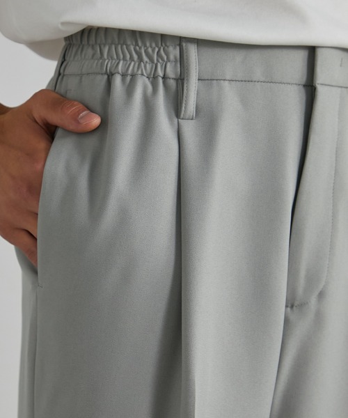 STUDIOUS（ステュディオス）の「【UNITED TOKYO/ユナイテッドトウキョウ】サイドゴムワイドストレートスラックス｜ウエストサイドゴム（スラックス・メンズ・グレー系その他2/ライトグレー/ライトベージュ/ダークグリーン・1/2/3）」の22枚目の写真