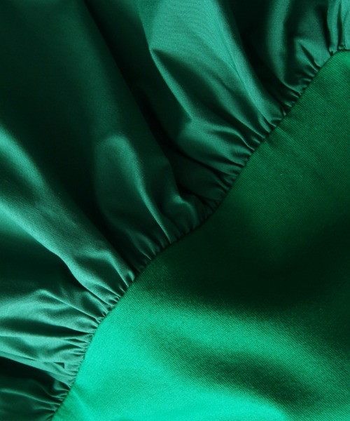 &. NOSTALGIA（アンドドットノスタルジア）の「フリルドッキングカットソー（Tシャツ/カットソー・レディース・グリーン/ブルー/オフホワイト/ブラック/オレンジ/カーキ/サックスブルー・M）」の8枚目の写真