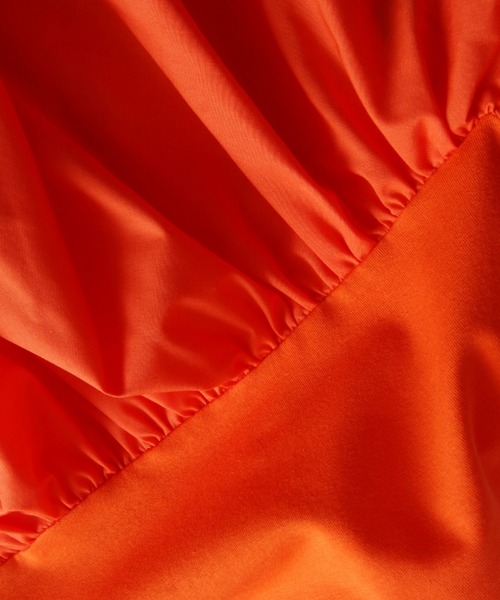 &. NOSTALGIA（アンドドットノスタルジア）の「フリルドッキングカットソー（Tシャツ/カットソー・レディース・グリーン/ブルー/オフホワイト/ブラック/オレンジ/カーキ/サックスブルー・M）」の9枚目の写真