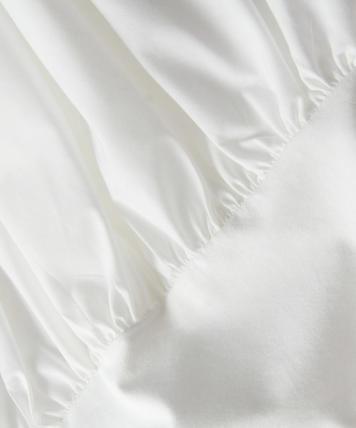 &. NOSTALGIA（アンドドットノスタルジア）の「フリルドッキングカットソー（Tシャツ/カットソー・レディース・グリーン/ブルー/オフホワイト/ブラック/オレンジ/カーキ/サックスブルー・M）」の11枚目の写真