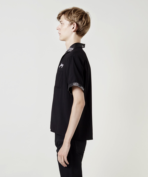 CHRISTIAN DADA（クリスチャンダダ）の「Souvenir Embroidery Two-Tone Rayon Shirt（シャツ/ブラウス・メンズ・ブラック×ブラック・48/50/46/44）」の2枚目の写真