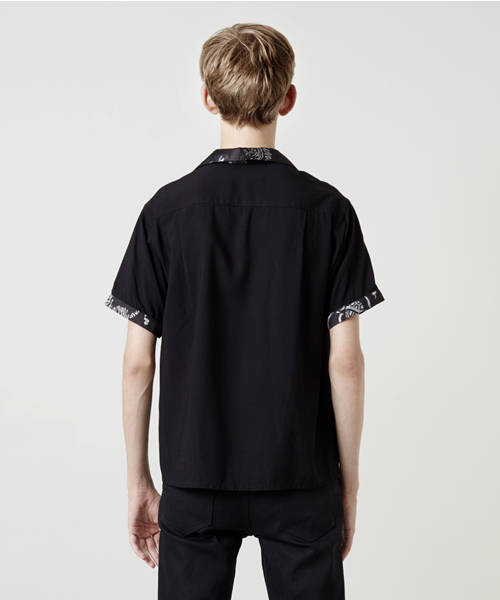 CHRISTIAN DADA（クリスチャンダダ）の「Souvenir Embroidery Two-Tone Rayon Shirt（シャツ/ブラウス・メンズ・ブラック×ブラック・48/50/46/44）」の3枚目の写真