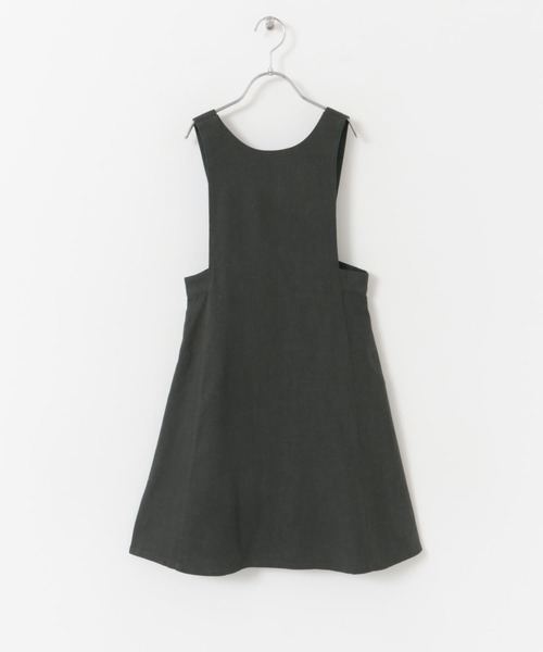 URBAN RESEARCH DOORS（アーバンリサーチドアーズ）の「『親子リンク』リネンレーヨンジャンパースカート(KIDS)（ワンピース・キッズ・チェック/ブラック系その他・120/135/105）」の22枚目の写真