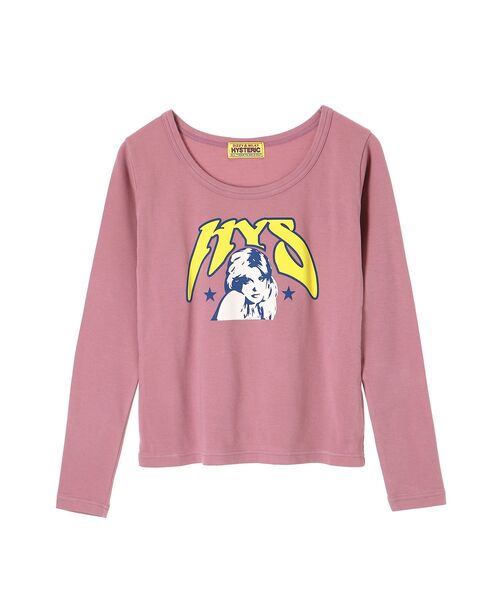 HYSTERIC GLAMOUR ロングT未使用品 ベビーピンク即決早い者勝ち！ HYSTERIC GLAMOUR - STILL HEAVY SMOKER Tシャツ / ピンク | Tempt