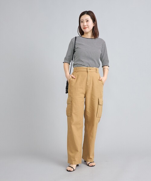 coen(コーエン)の「ピースダイカーゴパンツ(カーゴパンツ・レディース・ベージュ/オリーブ・L/M)」の21枚目の写真