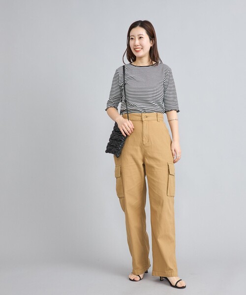 coen(コーエン)の「ピースダイカーゴパンツ(カーゴパンツ・レディース・ベージュ/オリーブ・L/M)」の22枚目の写真