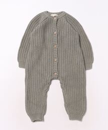 Quincy Mae（クインシーメイ）の「《Quincy Mae》CHUNKY KNIT JUMPSUIT || BASIL（その他ベビー用品）」