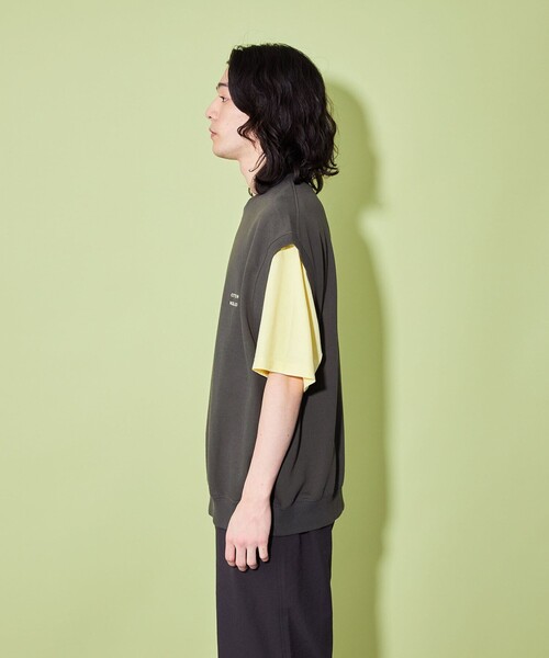 CITEN（シテン）の「＜CITEN＞ソフトスウェット ノースリーブ トップ（ベスト・メンズ・ネイビー/ダークグレー・L/M）」の6枚目の写真