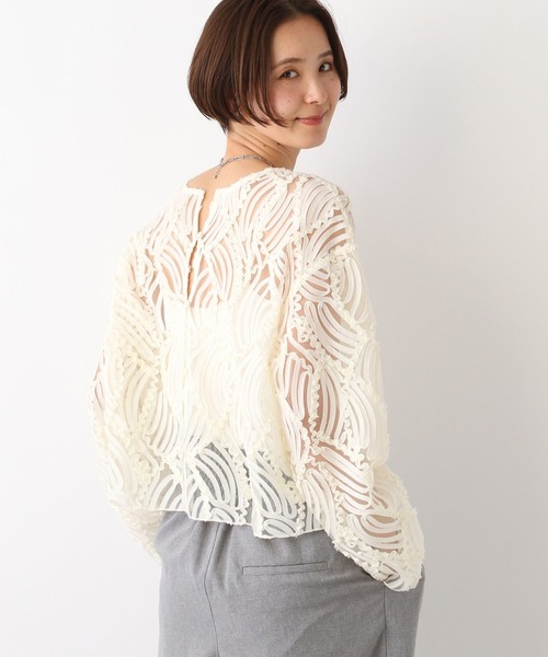 LEPSIM(レプシィム)の「レーステープデザインブラウス 106240(シャツ/ブラウス・レディース・ブラック/アイボリー・FREE)」の19枚目の写真