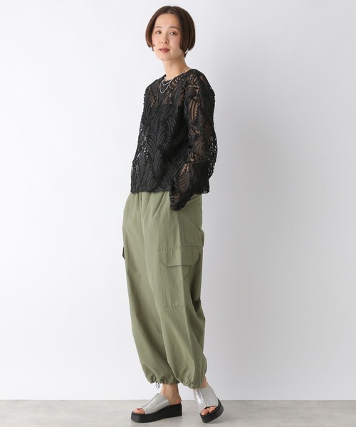 LEPSIM(レプシィム)の「レーステープデザインブラウス 106240(シャツ/ブラウス・レディース・ブラック/アイボリー・FREE)」の20枚目の写真