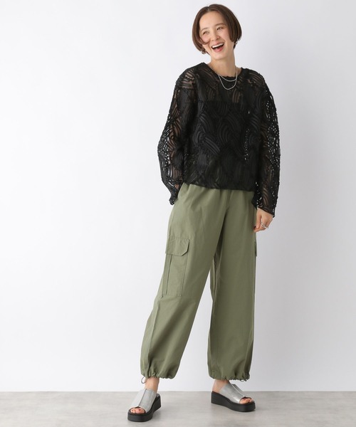 LEPSIM(レプシィム)の「レーステープデザインブラウス 106240(シャツ/ブラウス・レディース・ブラック/アイボリー・FREE)」の22枚目の写真