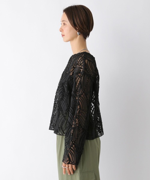 LEPSIM(レプシィム)の「レーステープデザインブラウス 106240(シャツ/ブラウス・レディース・ブラック/アイボリー・FREE)」の16枚目の写真