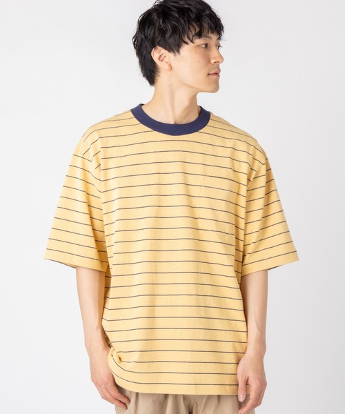 L.L.Bean（エルエルビーン）の「【JAPAN EDITION】ユニオン・ショートスリーブ・ストライプ・Tシャツ（Tシャツ/カットソー・メンズ・グレー系その他/イエロー系その他/パープル系その他/ホワイト系その他・SMALL/MEDIUM/LARGE/X-LARGE）」の11枚目の写真