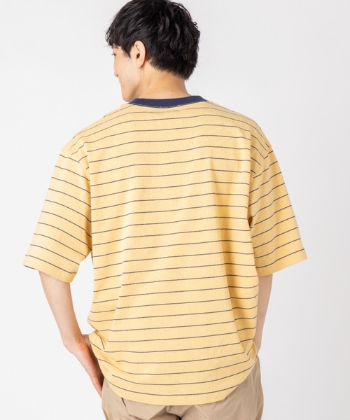 L.L.Bean（エルエルビーン）の「【JAPAN EDITION】ユニオン・ショートスリーブ・ストライプ・Tシャツ（Tシャツ/カットソー・メンズ・グレー系その他/イエロー系その他/パープル系その他/ホワイト系その他・SMALL/MEDIUM/LARGE/X-LARGE）」の12枚目の写真