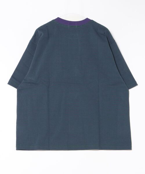 L.L.Bean（エルエルビーン）の「【JAPAN EDITION】ユニオン・ショートスリーブ・ストライプ・Tシャツ（Tシャツ/カットソー・メンズ・グレー系その他/イエロー系その他/パープル系その他/ホワイト系その他・SMALL/MEDIUM/LARGE/X-LARGE）」の5枚目の写真