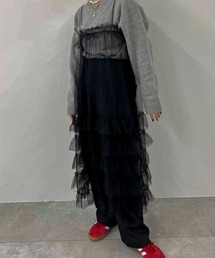 byYOUANCE（バイユアンス）の「2WAYチュールフリルスカートワンピ（ワンピース）」