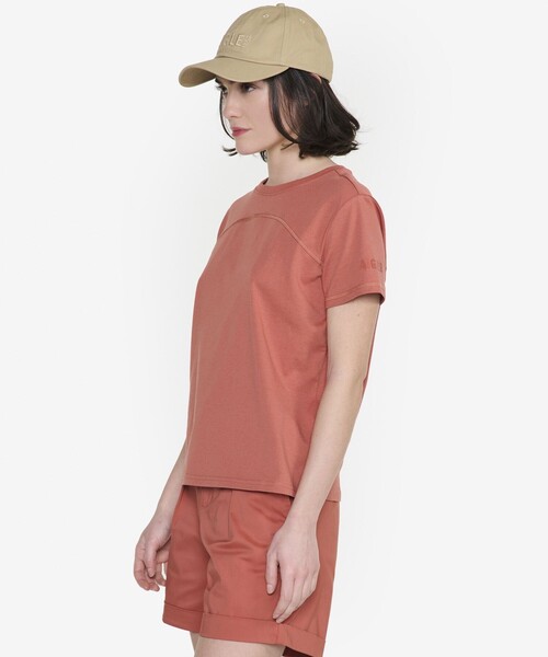 AIGLE(エーグル)の「吸水速乾 クルーネック半袖Tシャツ(Tシャツ/カットソー・レディース・ホワイト/レッド系その他・L/S/M)」の11枚目の写真