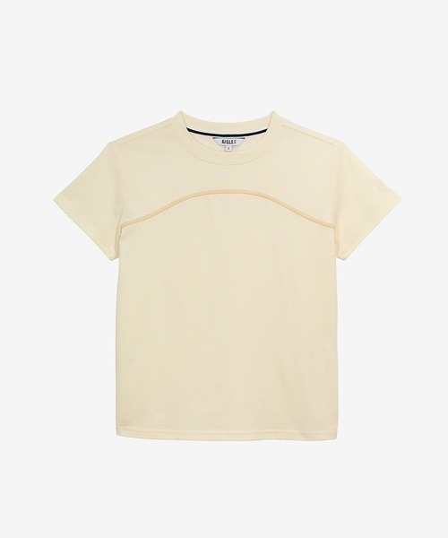 AIGLE(エーグル)の「吸水速乾 クルーネック半袖Tシャツ(Tシャツ/カットソー・レディース・ホワイト/レッド系その他・L/S/M)」の7枚目の写真